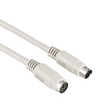 Kabel PS/2 6pin-6pin Förlängning Grå 2m