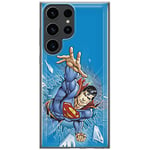 ERT GROUP mobile phone case for Samsung S23 ULTRA original and officially Licensed DC pattern Superman 005 optimally adapted to the shape of the mobile phone, case made of TPU