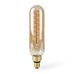 Nedis LED Glödlampa E27 | T65 | 8.5 W | 600 lm | 2000 K | Dimbar | Med guld finish | Retrostil | 1 st