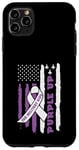 Coque pour iPhone 11 Pro Max Purple Up For Military Kids Drapeau américain USA