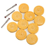 Tête de ponçage en coton,tige de 3mm,mini brosse pour perceuse Dremel - Type 38mm yellow 10pc