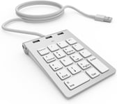 Finition Aluminium Pavé Numérique Usb Avec Hub Usb Intégré Pour Imac,Macbook Air,Macbook Pro,Macbook,Mac Mini,Pc Et Ordinateurs Portable