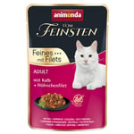 Animonda Vom Feinsten Adult 18 x 85 g - med kalv + kyllingfilet