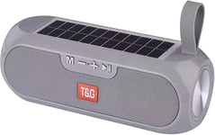 Enceinte Bluetooth avec charge solaire 10 W haut parleur WIFI TG182 (gris).[G716]