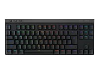 Logitech G G515 - Tastatur - Lightspeed - Tkl - Bakgrunnsbelyst - Trådløs - 2.4 Ghz, Bluetooth, Usb - Qwerty - Us International - Tastsvitsj: Gl Tactile - Svart