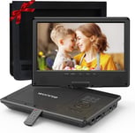 12.5" Portable DVD Player with 10.5" Swivel HD Screen,5-Hour Built-In Rechargeab