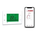 Thermostat avec carte SIM de données incluse, thermostat programmable intelligent avec application, configuration rapide avec Bluetooth, programmation hebdomadaire de la chaudière