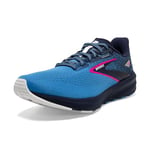 BROOKS Femme Launch 10 Sneaker, Peacoat/Marina Blue/Pink Glo, 44 EU