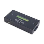 StarTech.com 1:1 Standalone Hard Drive Duplicator and Eraser, SAS and SATA HDD/SSD Cloner/Copier, Hard Drive Duplicator and Sanitizer, LCD Display, TAA Compliant (SATSASDUPE11)