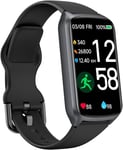 Health Fitness Tracker with 24/7 Heart Rate, Blood Oxygen, Blood Pressure, Sleep Tracker, Step Counter, 5ATM Waterproof Activity Trackers and Smart Watches for Women Men Kids (S & L Bands Included)