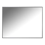 DRW Miroir Mural rectangulaire en Bois MDF Noir Mat 90 x 4 x 70 cm