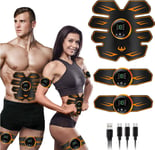 LOFFU EMS Muscle Stimulator, Abs Trainer, Electric Abdominal Muscle Toner, Recha