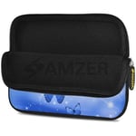 Amzer Alien Housse en néoprène doux pour ordinateur portable motif crâne 7,75``/19,7 cm - Papillon étincelant Bleu