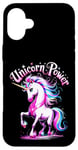 iPhone 16 Plus Cute Girl's Magical Unicorn Power Case