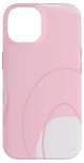 Coque pour iPhone 14 Art minimaliste de couleur neutre rose clair