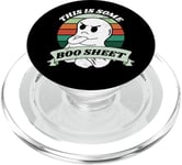 This Is Some Boo Sheet Grumpy Ghost Costume d'Halloween rétro PopSockets PopGrip pour MagSafe