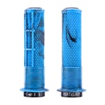 DMR DeathGrip 2 Flanged Lock-On Grips - Blue Marble / Thin