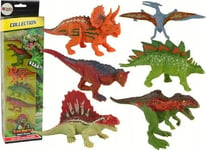 Leantoys Figuriner Dinosaurier 6 St Färgade Lean Toys