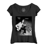 T-Shirt Femme Col Echancré Vintage Guitar Synth Gr 700 Jimmy Page Roland