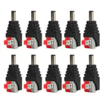 10Pcs BNC Coaxial Cable CCTV Surveillance Video Camera Terminal Adapter UK