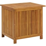 Boîte de rangement de jardin Coffre de jardin 60x50x58 cm Bois d'acacia solide