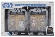 Star Wars Hasbro Tin Collection General Grievous R2-D2 Shock Trooper Obi-Wan 10c