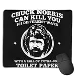 Chuck Norris Can Kill You 101 Different Ways Customized Designs Non-Slip Rubber Base Gaming Mouse Pads for Mac,22cm×18cm， Pc, Computers. Ideal for Working Or Game
