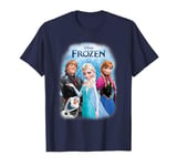 Frozen Poster With Elsa, Anna, Kristoff And Olaf T-Shirt