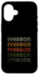 iPhone 16 Love Heart Iverson Tee Grunge Vintage Style Black Iverson Case