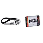 PETZL Rechargeable Lampe Frontale Swift RL Noir & Core Batterie pour lampe frontale Mixte Adulte, Blanc, Taille Unique