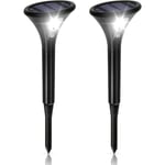 Lampe Solaire Extérieur led Puissante avec Détecteur de Mouvement 2 Pack, Eclairage Solaire Exterieur Étanche IP65 Sans Fil Spot Solaire Lumière