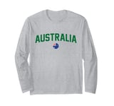 Green Yellow Australia Tshirt Down Under Team Australia Flag Long Sleeve T-Shirt