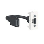 Schneider HDMI-uttag vit