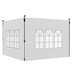 Gazebo Side Panels for 3x3(m) or 3x4m Pop Up Gazebo, 2 Pack