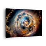 Impression sur Toile 70x50cm Tableaux Image Photo Univers Cosmos Galaxie