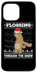 iPhone 13 Pro Max Flossing Through The Snow Sloth Ugly Christmas Sweater Floss Case