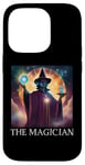 Coque pour iPhone 14 Pro Carte de tarot magicien, amateurs de cartes de tarot, lecteurs de tarot