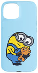 Coque pour iPhone 15 Minions Cute Bob Favorite Teddy Bear Portrait