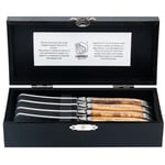 Laguiole Style de Vie Smørkniv Laguiole Oliv 4-pack 1 set