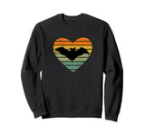 I Love Flying Fox Bat Fan Retro Bat Sweatshirt