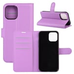 Iphone 12 Mini      Pu Wallet Case    [Purple]