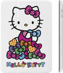 Hello Kitty Étui Pour Ipad 2020 Matériau Tpu Antichoc Réglage Automatique De L'angle De Veille/Réveil Mignon Housse De Protection Transparente 10.2in