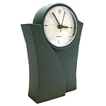 REILA Horloge de Bureau, Vert Taupe, 3.5 x 12 X 16,5 cm