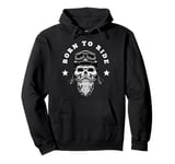 US Flag Biker American Tradition Chopper Motorcycle Bikers Pullover Hoodie