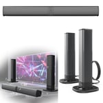 Wireless Bluetooth TV Sound Bar 2 Speaker System Home Theater Subwoofer Soundbar