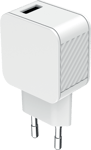 Chargeur maison 2.4A IC Smart Blanc - 100% Plastique recyclé Bigben - Neuf