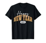 Happy New Year 2025 Gold Eve Party Family Xmas T-Shirt