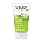 WELEDA - 2in1 Shower & Shampoo Citron vert pétillant - Nettoie en douceur, doux pour les yeux - Pour la toilette du corps et cheveux des enfants à partir de 3 ans - NATRUE* - Vegan*** - 150ml