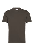 Mango Stretch Cotton T-Shirt Khaki Green