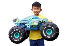 Hot Wheels Monster Trucks Voiture Télecommandé, Mega-Wrex RC XL à l’échelle 1/6, Plus de 61 cm de Long, HPK28